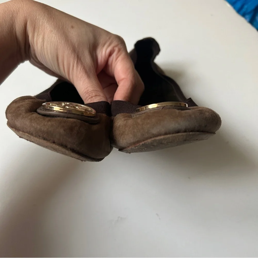 Tory Burch Leather Caroline Ballet Flats